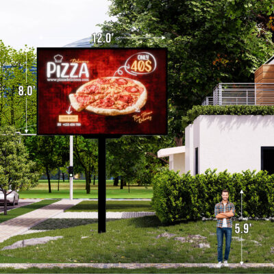 Double Sided 8'x12' Outdoor LED Sign 5K- 6mm Resolution