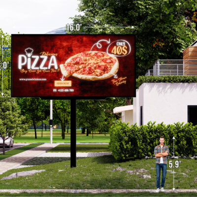 Double Sided 8'x10' Outdoor LED Sign 5K- 6mm Resolution