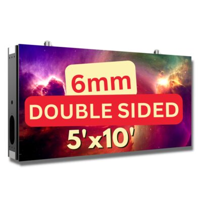Double Sided 5'x10' Outdoor LED Business Sign 5K- 6mm Resolution