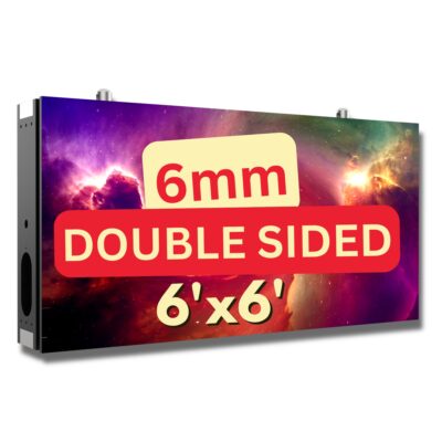 Double Sided 6'x6' Outdoor LED Business Sign 5K- 6mm Resolution